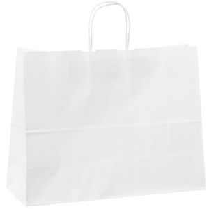WPHB1696 White Paper Handle Bags - 16