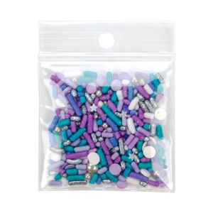 Z3R22 3 Mil Crystal Clear Zip Bags – 2” x 2” (Round Hang Hole)