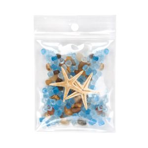 Z4R2H3 4 Mil Crystal Clear Zip Bags – 2 ½” x 3” (Round Hang Hole)