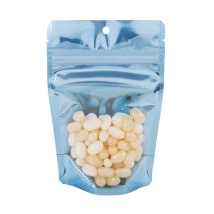ZBGB2BL Blue Zipper Gusset Bag/Hang Hole - 4