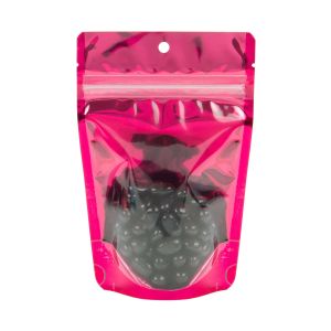 ZBGB2FS  Fuchsia Zipper Gusset Bag/Hang Hole - 4
