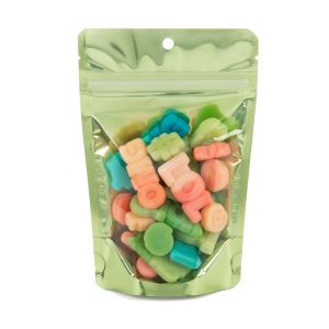ZBGB2GR Green Zipper Gusset Bag/Hang Hole - 4