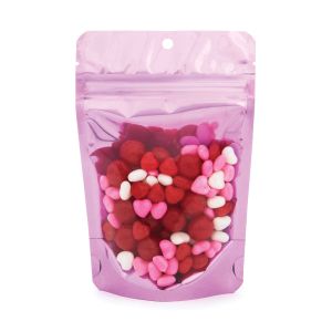ZBGB2PK Pink Zipper Gusset Bag/Hang Hole - 4