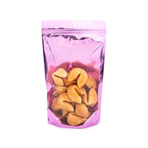 ZBGB4PK Pink Zipper Gusset Bag/Hang Hole - 6 3/4
