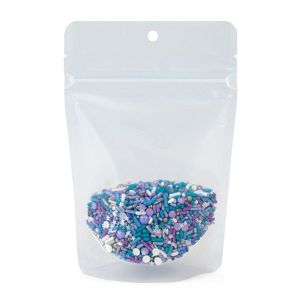 ZBGERR2 Clear Recyclable Stand Up Zipper Pouch with RETAIN™ - 4