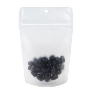 ZBGERR2F Frosted Recyclable Stand Up Zipper Pouch with RETAIN™ - 4