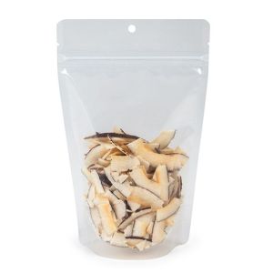 ZBGERR3 Clear Recyclable Stand Up Zipper Pouch with RETAIN™ - 5 1/8