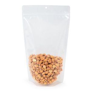 ZBGERR4 Clear Recyclable Stand Up Zipper Pouch with RETAIN™ - 6 3/4