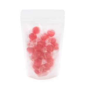 ZBGF3 Matte Frosted Stand Up Zipper Pouch – 5 1/8” x 3 1/8” x 8 1/8”