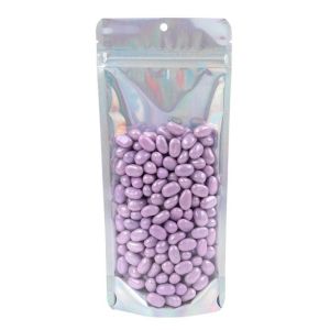 ZBGH1NC Holographic Backed Stand Up Zipper Pouch - 4 1/4