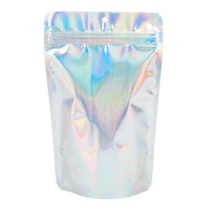 ZBGH3 Holographic Stand Up Zipper Pouch - 5 1/8
