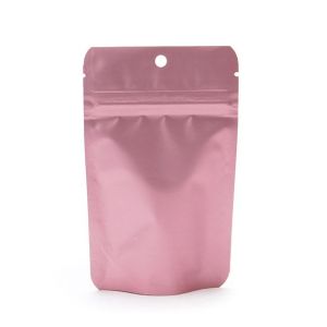 ZBGM1RG Matte Rose Gold Metallized Zipper Pouch - 3 1/8