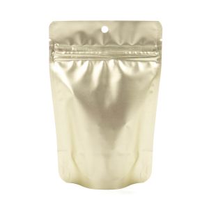 ZBGM2MG Matte Gold Metallized Zipper Pouch - 4