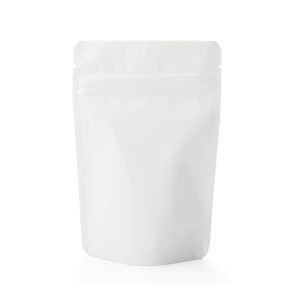 ZBGM2MW White Matte Zipper Pouch - 4