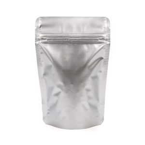 ZBGM2S Metallized Silver Stand Up Zipper Pouch – 4” x 2 3/8” x 6”