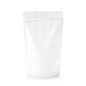 ZBGM4MW White Metallized Zipper Pouch - 6 3/4