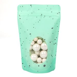 ZBGSW3ER Specialty Stand Up Zipper Pouch Robin's Egg Speckled - 5 1/8