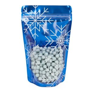ZBGSW3S Specialty Stand Up Zipper Pouch Snowflake - 5 1/8