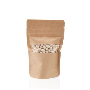 ZBGW1K Kraft Stand Up Zipper Pouch – 3 1/8” x 2” x 5 1/8”