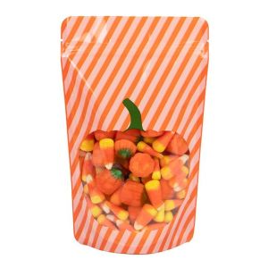 ZBGW3P Specialty Stand Up Zipper Pouch Pumpkin - 5 1/8