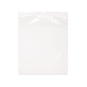 ZE1315V 2 Mil Crystal Clear Zip Bags – 13” x 15” (Euro Hang Hole - With Vent Hole)