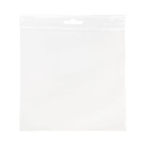 ZE55V 2 Mil Crystal Clear Zip Bags – 5” x 5” (Euro Hang Hole - With Vent Hole)