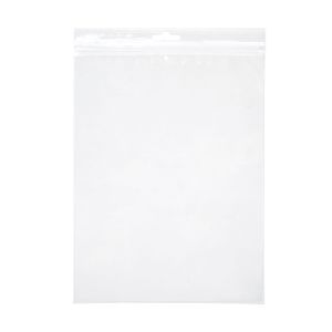 ZE68V 2 Mil Crystal Clear Zip Bags – 6” x 8” (Euro Hang Hole - With Vent Hole)