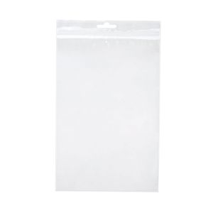 ZE69V 2 Mil Crystal Clear Zip Bags – 6” x 9” (Euro Hang Hole - With Vent Hole)
