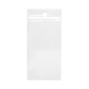 ZR23 2 Mil Crystal Clear Zip Bags – 2” x 3” (Round Hang Hole)