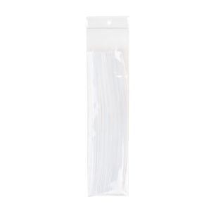 ZR312 2 Mil Crystal Clear Zip Bags – 3” x 12” (Round Hang Hole)