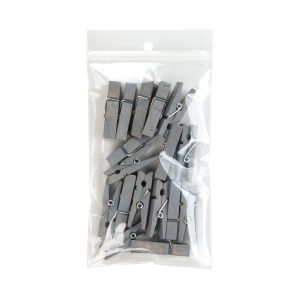 ZR35V 2 Mil Crystal Clear Zip Bags – 3” x 5” (Round Hang Hole - With Vent Hole)