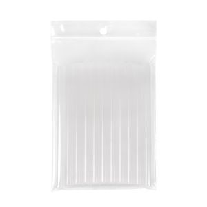 ZR3H5 2 Mil Crystal Clear Zip Bags – 3 ½” x 5” (Round Hang Hole)