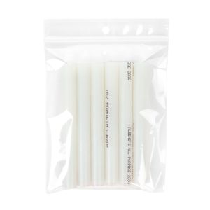 ZR45V 2 Mil Crystal Clear Zip Bags – 4” x 5” (Round Hang Hole - With Vent Hole)