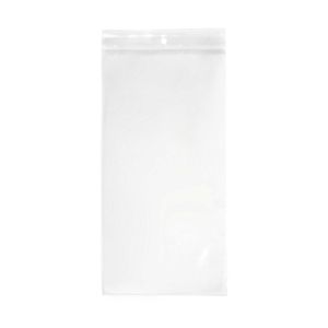 ZR610 2 Mil Crystal Clear Zip Bags – 6” x 10” (Round Hang Hole)