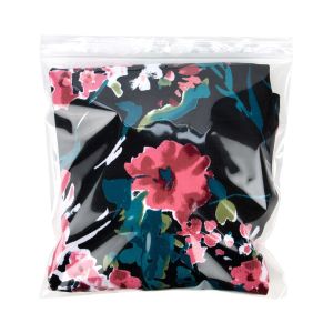 ZR8HV 2 Mil Crystal Clear Zip Bags – 8 ½” x 8 ½” (Round Hang Hole - With Vent Hole)