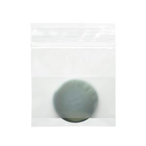 ZWC22 2 Mil Crystal Clear Zip Bags – 2” x 2” (White Block)