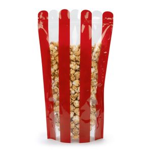 SP4PZXL Popcorn Shaped Zipper Pouch - 7 1/2
