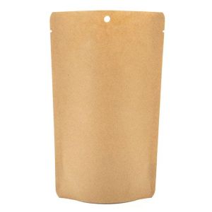 SUPEK3 Kraft Eco Stand Up Pouch without Zipper - 5 1/8