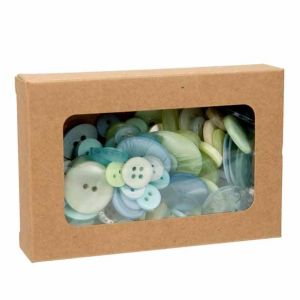 WKRG317 Kraft Window Box with glued-in PET Sheet -  2 3/4