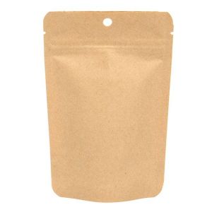ZBGEK2 Kraft Eco Stand Up Zip Pouch - 4