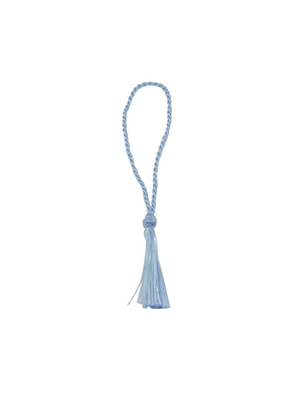 TS LIGHT BLUE 3 1 2 Light Blue Bookmark Loop with 2 Rayon Tassel